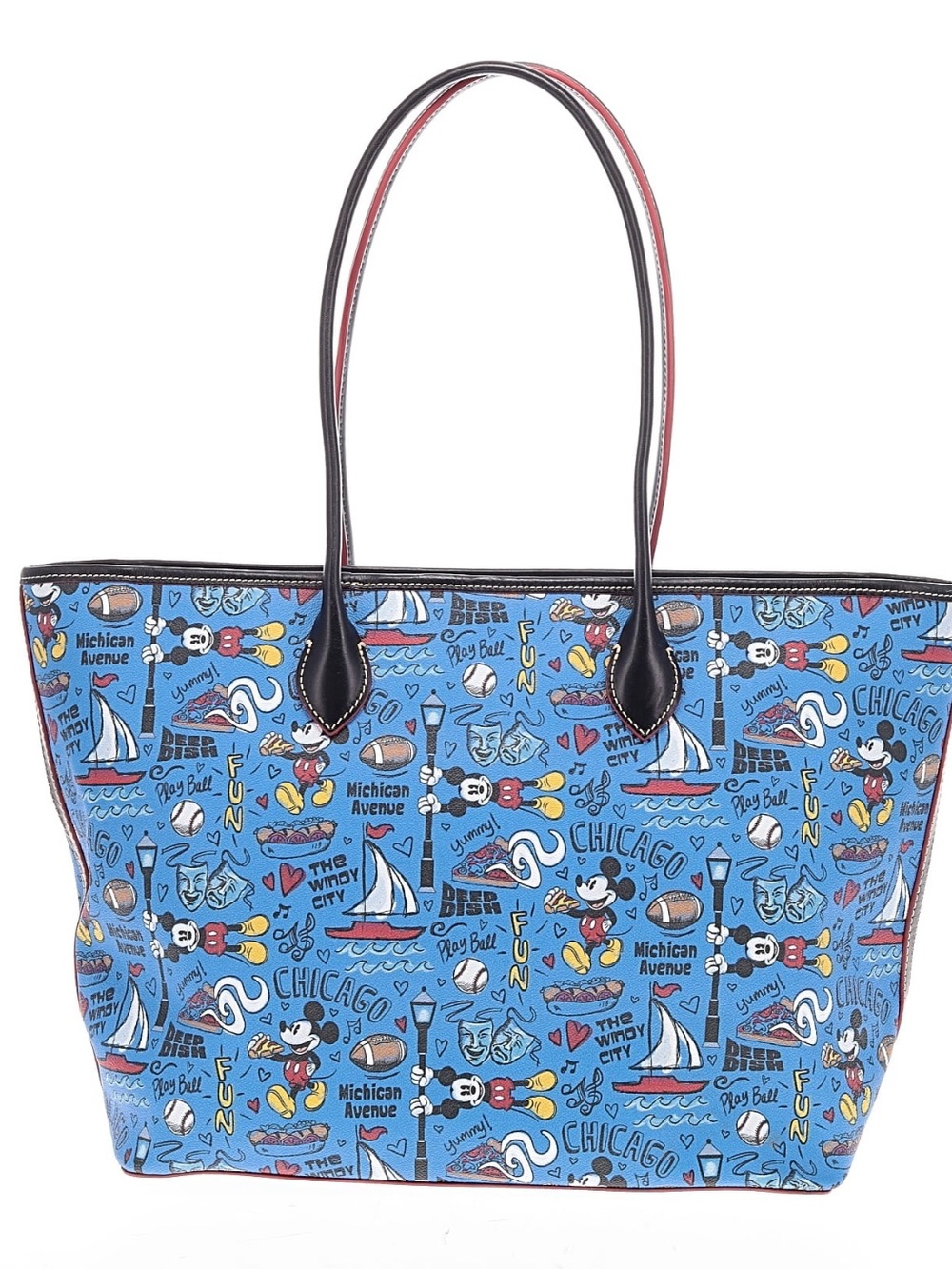 DOONEY & BOURKE Disney Mickey Mouse Chicago Travel Shoulder Tote Bag Like New - Picture 2 of 5